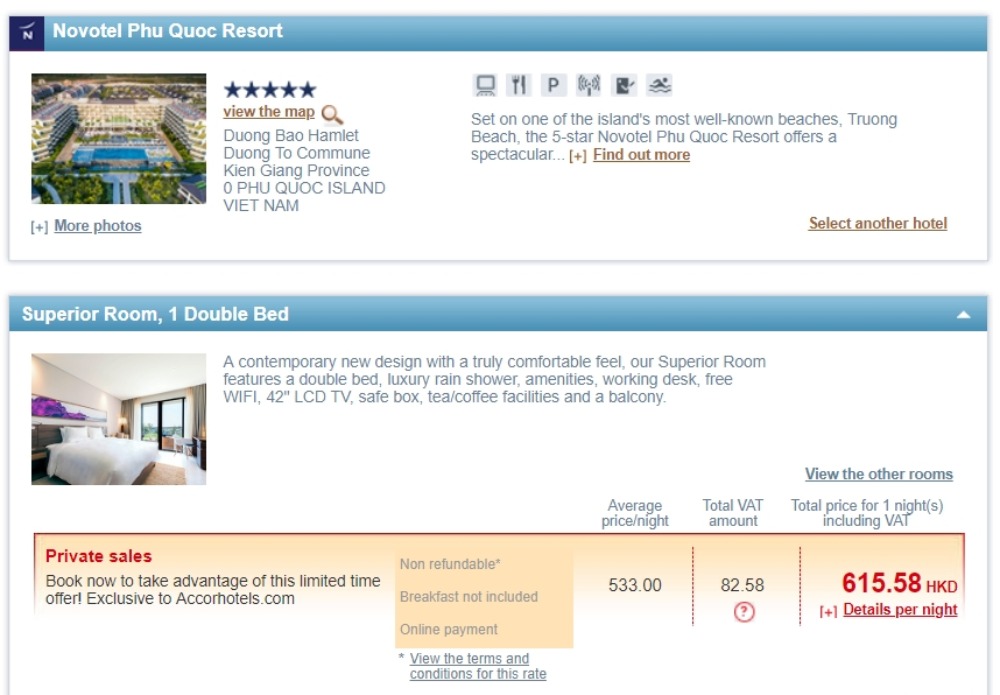 Novotel Phu Quoc Resort HK$ 533起 Novotel Phu Quoc Resort HK$ 533起