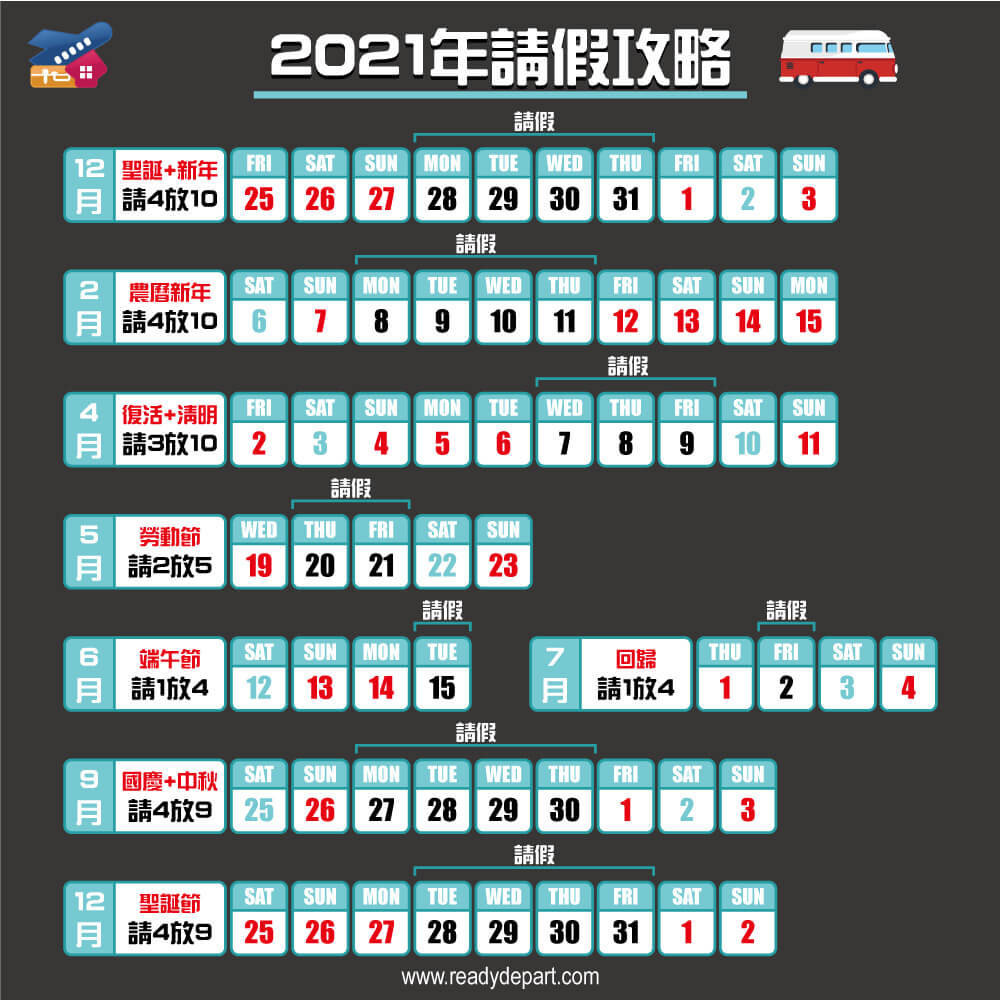 2021年請假攻略